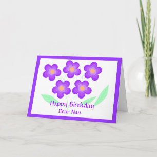 Carte Joyeux anniversaire Cher Nan