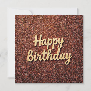 Carte Joyeux Anniversaire Chic Tone Étincelle parties sc