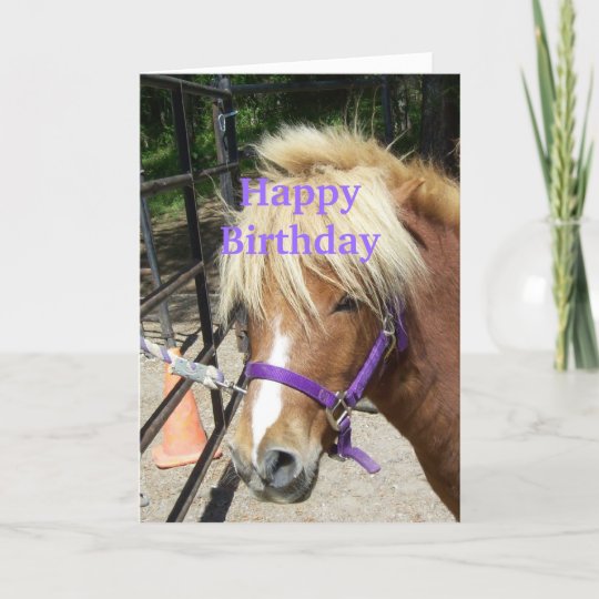 Carte Joyeux Anniversaire Christian Card Pony Zazzle Fr