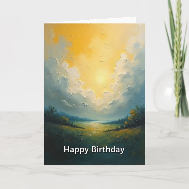 Carte Joyeux Anniversaire Ciel Radieux (Devant)
