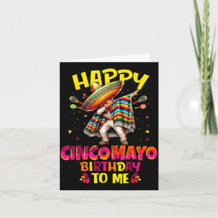 Carte Joyeux anniversaire Cinco de Mayo au sombrero mexi