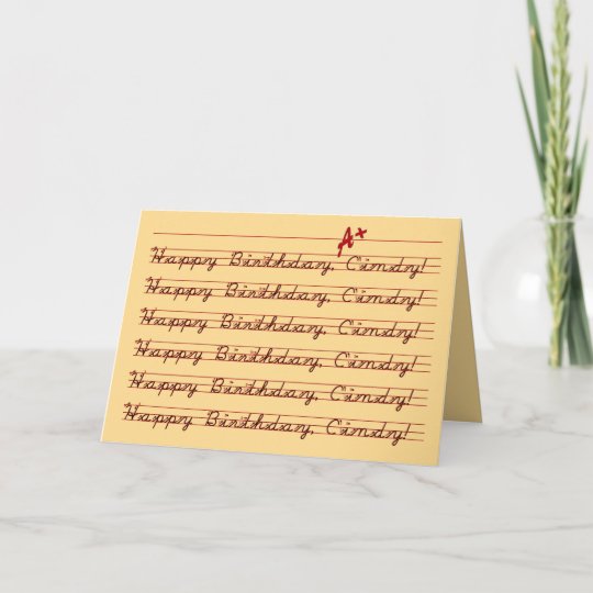 Carte Joyeux Anniversaire Cindy Vintage Zazzle Fr