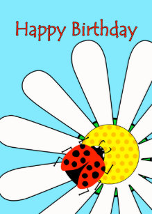 Cartes Coccinelle D Anniversaire Zazzle Fr