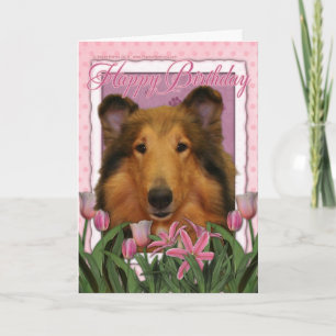 Carte Joyeux anniversaire - colley - Natalie