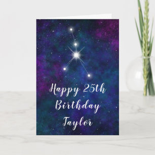 Carte Joyeux Anniversaire Constellation du Zodiaque Canc