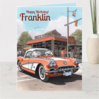 Joyeux Anniversaire Cool Voiture Classique Anniver