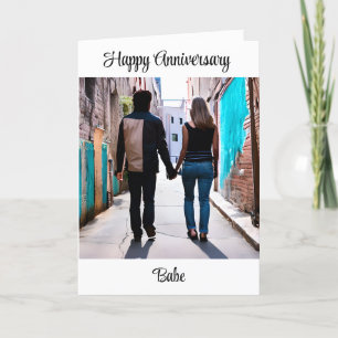 Carte Joyeux anniversaire   Couple Holding Hands Urban A