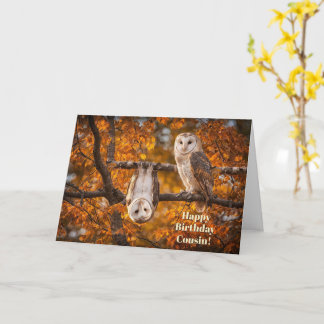 Carte Joyeux Anniversaire Cousin Mignon et Drôle avec De