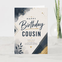 Joyeux Anniversaire Cousin pour Lui Moderne Mascul