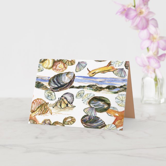 Carte Joyeux Anniversaire Créatures de la Mare de la Mer (Orchidée)
