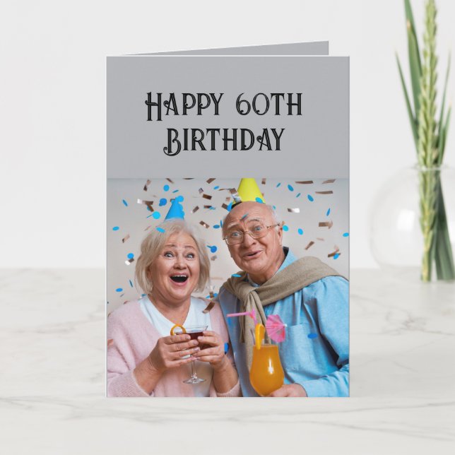 Carte Joyeux anniversaire Custom Age C'est confortable (Devant)