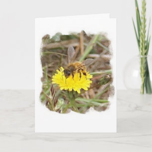 Carte Joyeux anniversaire d'abeille