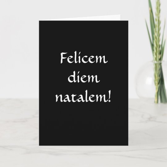 Carte Joyeux Anniversaire Dans Le Latin Zazzle Fr