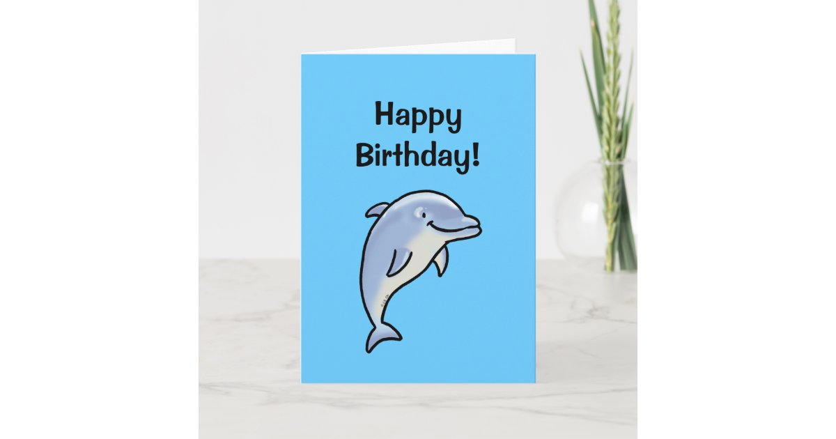 Carte Joyeux Anniversaire Dauphin Zazzle Fr Carte Joyeux Anniversaire Dauphin Zazzle Fr