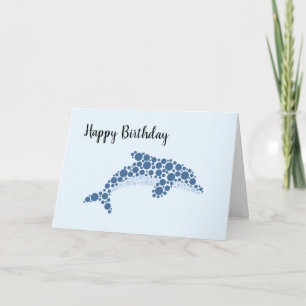 Carte Joyeux Anniversaire Dauphin En Points