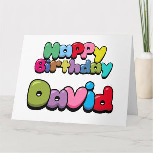 Carte Joyeux anniversaire David
