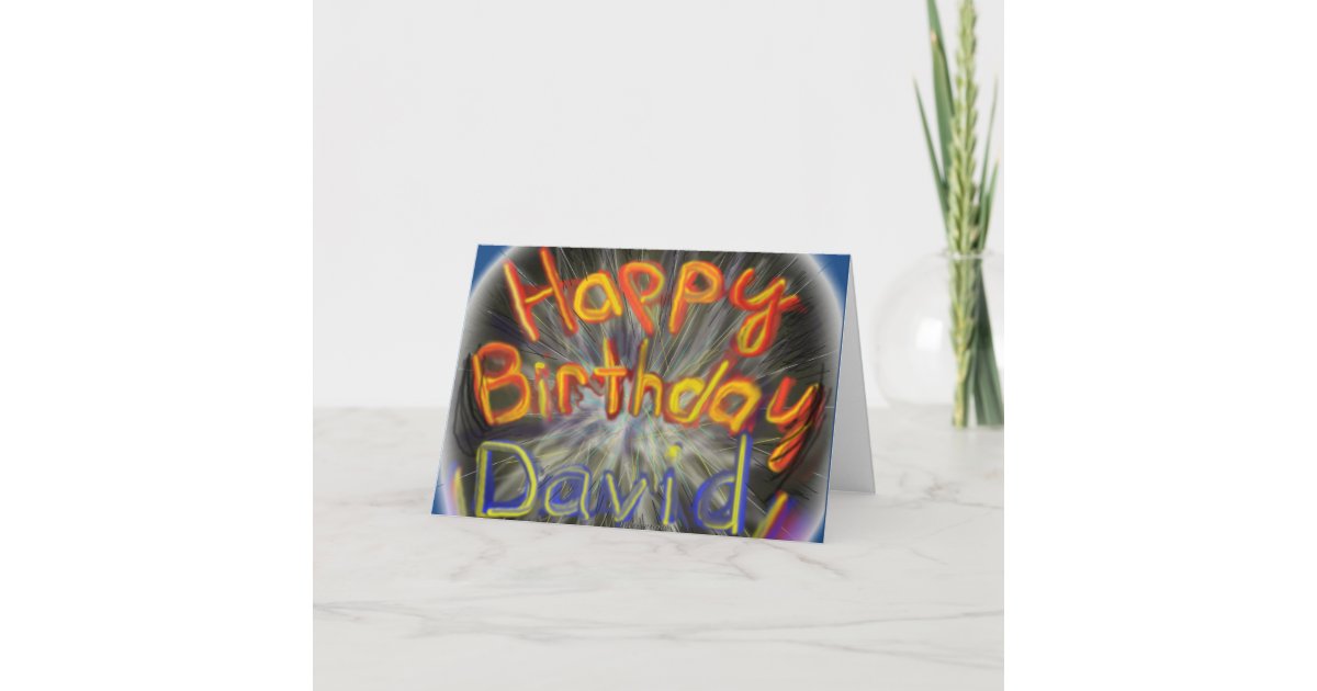 Carte Joyeux Anniversaire David 14 Zazzle Fr Carte Joyeux Anniversaire David 14 Zazzle Fr