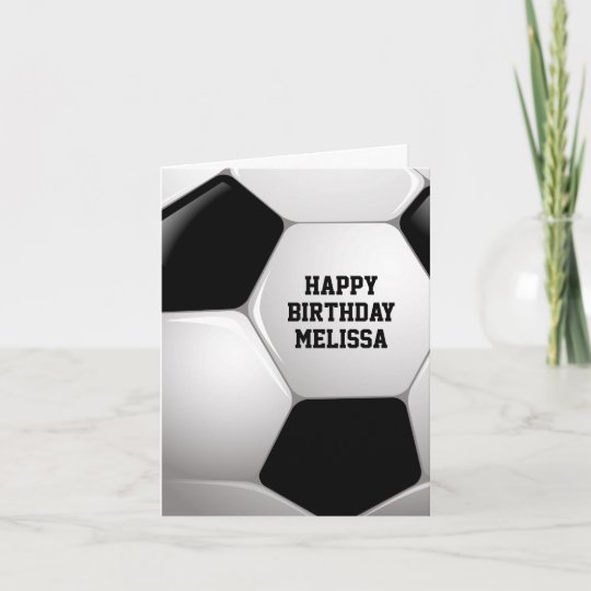 Carte Joyeux Anniversaire De Ballon De Football Zazzle Fr