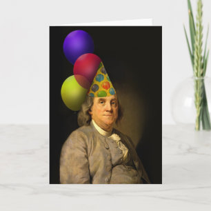 Carte Joyeux anniversaire de Ben Franklin - le garçon du
