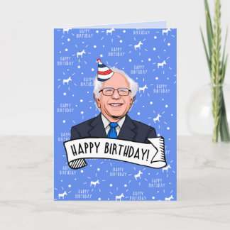 Carte Joyeux Anniversaire de Bernie Sanders