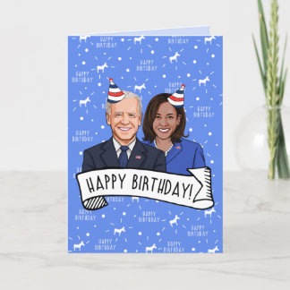 Carte Joyeux Anniversaire De Biden Harris