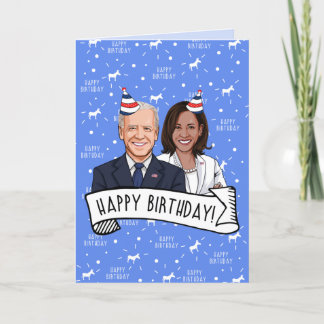 Carte Joyeux Anniversaire de Biden Harris