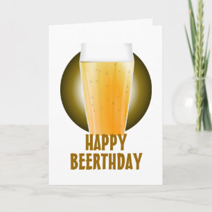 Carte Joyeux anniversaire de bière de la bière de la biè