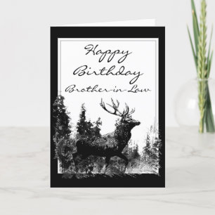 Carte Joyeux anniversaire de Brother-in-law Vintage
