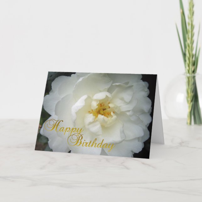 Carte Joyeux Anniversaire de Camellia (Devant)