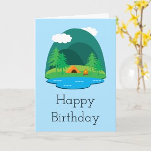 Carte Joyeux anniversaire de Camping Adventure