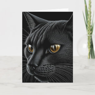 Carte Joyeux Anniversaire de Chat Noir