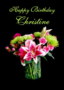 Cadeaux Anniversaire Christine Zazzle Fr