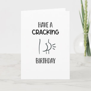 Carte Joyeux anniversaire de craquage Humour de fessée