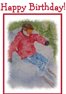 Cartes Ski D Anniversaire Zazzle Fr