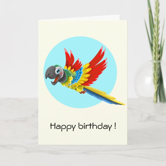 Carte Joyeux anniversaire de enfant de dessin animé de p (Devant)