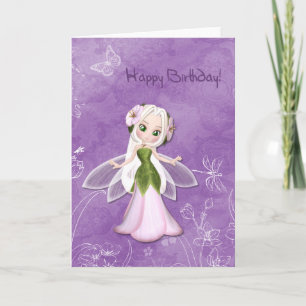 Carte Joyeux anniversaire de Flower