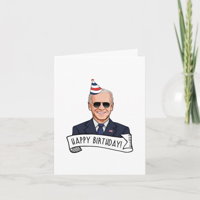 Carte Joyeux Anniversaire de Joe Biden (Devant)