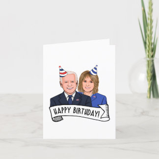Carte Joyeux Anniversaire de Joe et Jill Biden