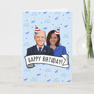 Carte Joyeux anniversaire de Joe et Kamala
