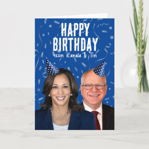 Carte Joyeux anniversaire de Kamala et Tim