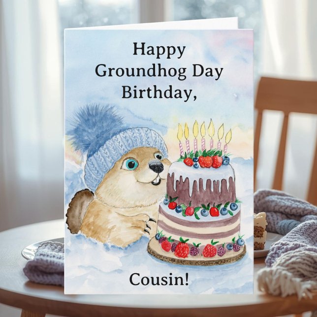 Carte Joyeux anniversaire de la Chandeleur à mon cousin  (Créateur téléchargé)