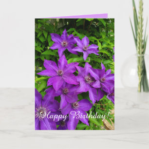 Carte Joyeux anniversaire de la floraison des lupines vi