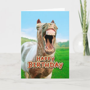 Carte Joyeux anniversaire de la Happy horse