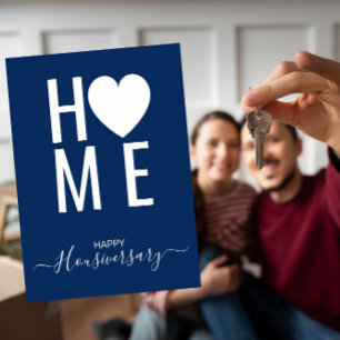 Carte Joyeux anniversaire de la maison aiguillage de la