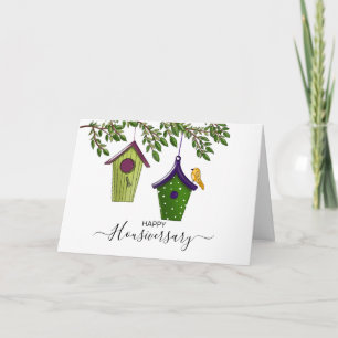 Carte Joyeux anniversaire de la maison aiguillage housiv