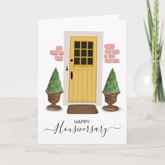 Carte Joyeux anniversaire de la maison aiguillage housiv (Devant)