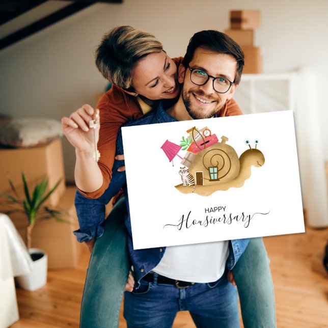 Carte Joyeux anniversaire de la maison aiguillage housiv (Créateur téléchargé)