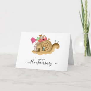 Carte Joyeux anniversaire de la maison aiguillage housiv