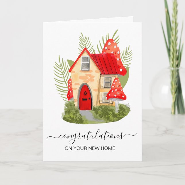 Carte Joyeux Anniversaire de la Maison, Maison Cha (Devant)