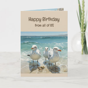 Carte Joyeux Anniversaire de la part de tous les goéland